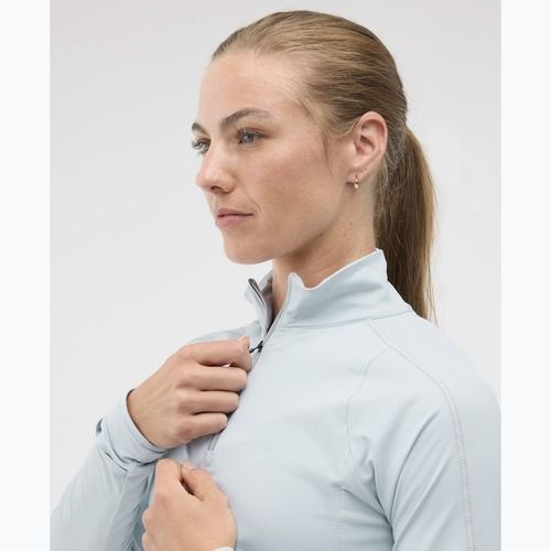 Damen-Laufpullover HOKA GlideTech Quarter Zip mineral blue