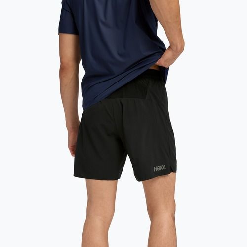 Laufshorts Herren HOKA Glide 7'' 2in1 black