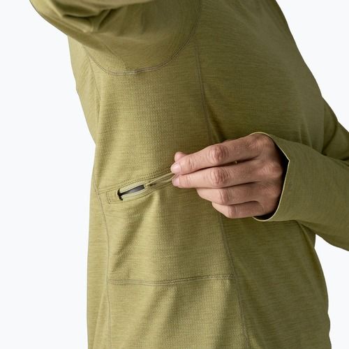 Damen Sweatshirt Patagonia Capilene Cool Sun Hoody gumtree green/light gumtree green x-dye