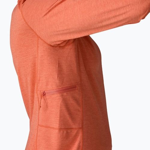 Damen Sweatshirt Patagonia Capilene Cool Sun Hoody mellow melon/peach sherbet x-dye