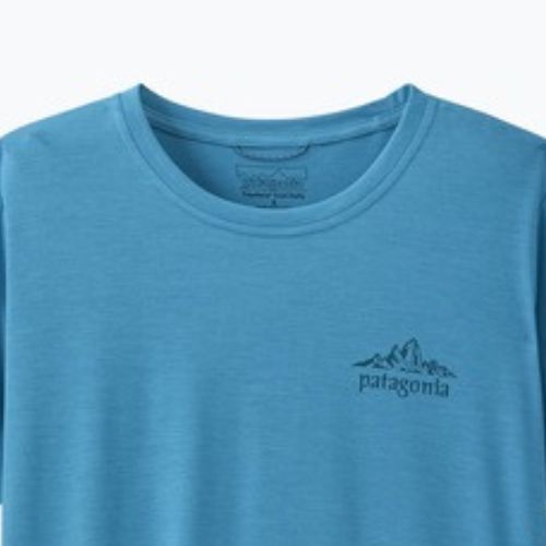 Damen T-Shirt Patagonia Capilene Cool Daily - Cloud Crag shore blue/light shore blue x-dye
