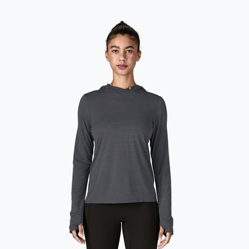 Damen Sweatshirt Patagonia Capilene Cool Ultra Hoody smolder blue/light smolder blue x-dye