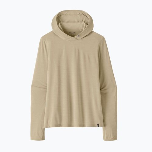 Damen Sweatshirt Patagonia Capilene Cool Ultra Hoody pumice/dyno white x-dye