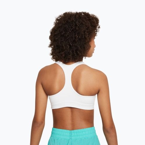 Kinder Trainings-BH Nike Swoosh white/pure platinum