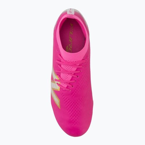 Fußballschuhe New Balance Schuhe Furon Pro V8 FG pink heat/sea salt/gold metallic