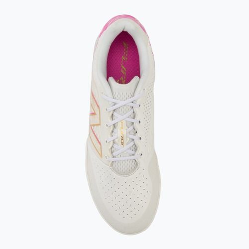 Fußballschuhe New Balance Schuhe Furon Pro V8 IN pink heat/sea salt/gold metallic