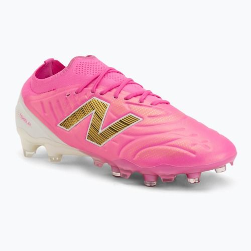 Fußballschuhe New Balance Schuhe Tekela Elite Low V5 FG pink heat/metallic gold/pink satin