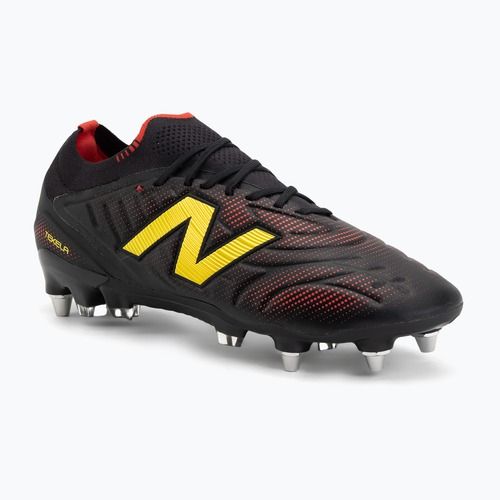 Fußballschuhe New Balance Schuhe Tekela Elite Low V5 SG black 100/punch yellow/fire cracker