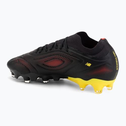 Fußballschuhe New Balance Schuhe Tekela Team Low V5 FG black 100/punch yellow/fire cracker