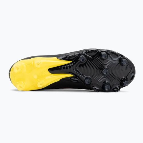Fußballschuhe New Balance Schuhe Tekela Team Low V5 FG black 100/punch yellow/fire cracker