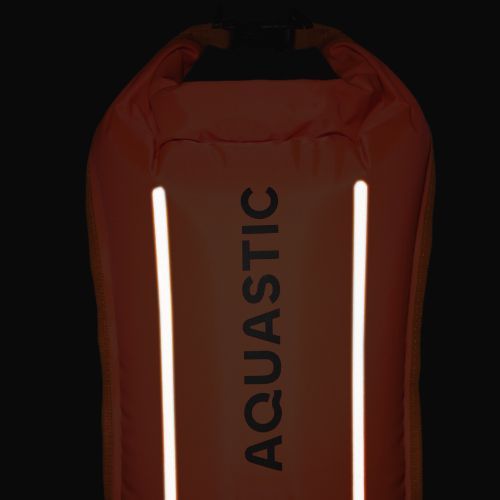 Sicherheitsboje zum Schwimmen mit Tasche AQUASTIC double-chamber orange