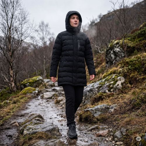 Damen Daunenjacke KADVA Alpine WMNS schwarz