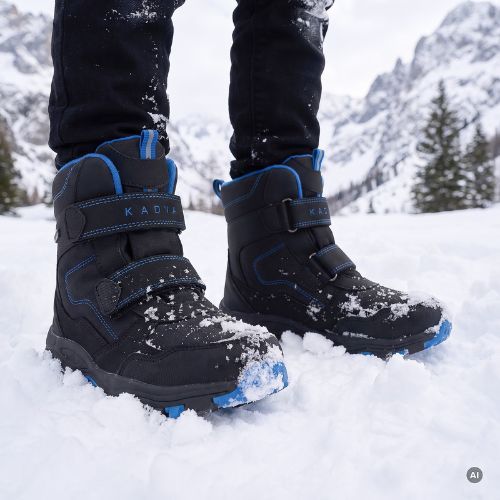 Kinder-Winterstiefel KADVA Snowey Mid WP schwarz