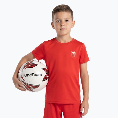 Kinder-Fußballset OneTeam Precision Set Trikot und Shorts rot