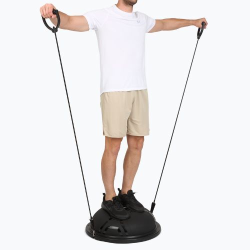 Gymnastikball XTREXO proFIT mit Bändern schwarz
