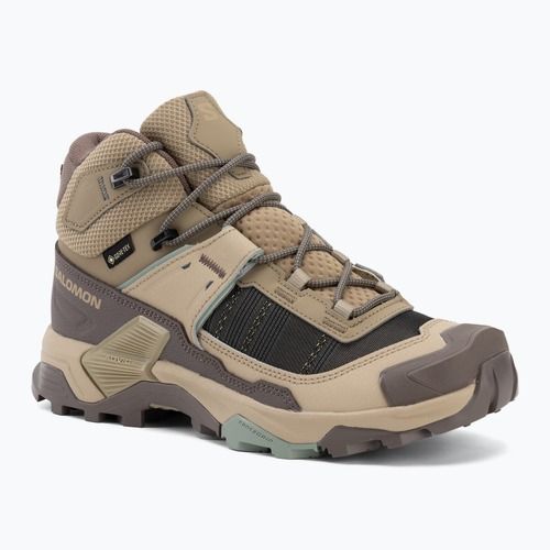 Trekkingschuhe Damen Salomon X Ultra 5 MID GTX iron/dsrtan/gre