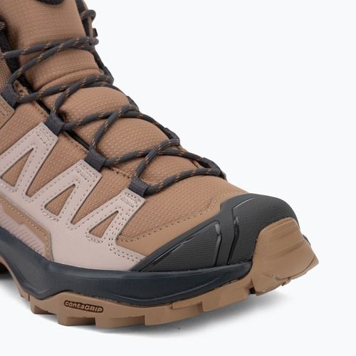 Trekkingschuhe Damen Salomon X Ultra 360 MID GTX burro/shadow