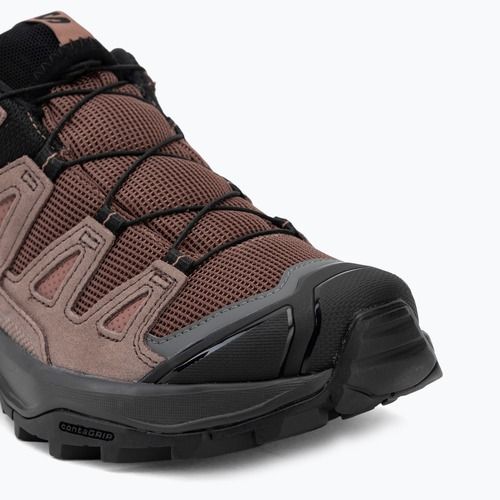 Trekkingschuhe Damen Salomon X ULTRA 360 LTR GTX cognac/peppercorn/black