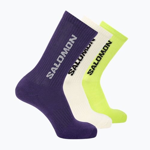 Socken Salomon Everyday Crew 3 pairs vanilla ice/acid lime/deep blue