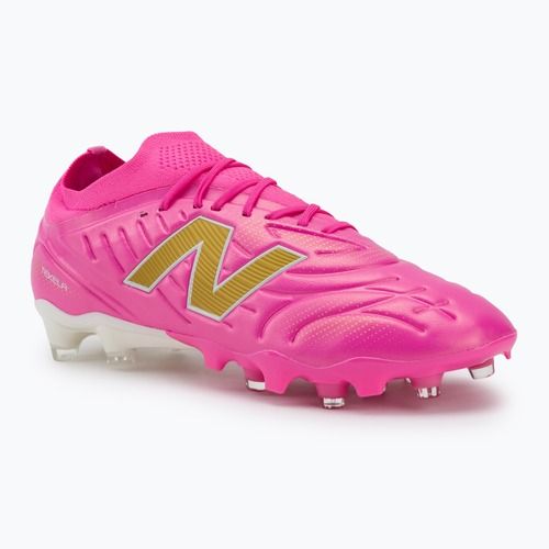 Fußballschuhe New Balance Schuhe Tekela Pro Low V5 FG pink heat/metallic gold/pink satin