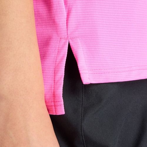 Laufshirt Damen New Balance Schuhe Essentials pink heat