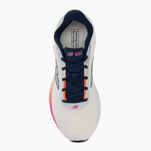 Damen-Laufschuhe New Balance Fresh Foam 680's V9 sea salt/tangerine heat/pink heat