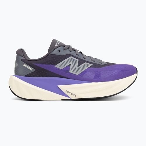 Damen-Laufschuhe New Balance FuelCell Rebel V5 electric indigo/truffle salt/silver metallic