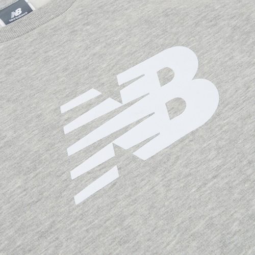 Herren Sweatshirt New Balance Sport Core Brushed Crew reflection/white/light arctic grey