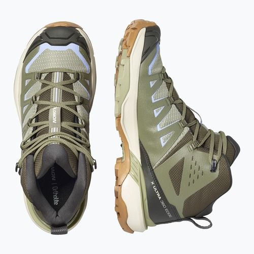 Trekkingschuhe Damen Salomon X Ultra 360 Edge Mid GTX tea/deep lichen green