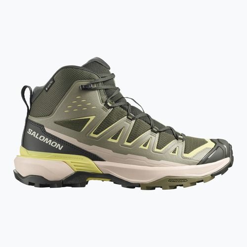 Trekkingschuhe Herren Salomon X Ultra 360 Edge Mid GTX olive night/aloe