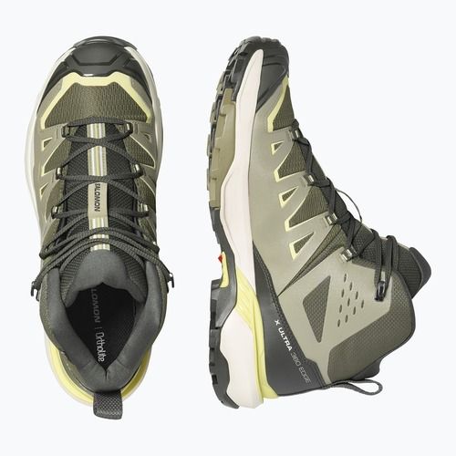 Trekkingschuhe Herren Salomon X Ultra 360 Edge Mid GTX olive night/aloe