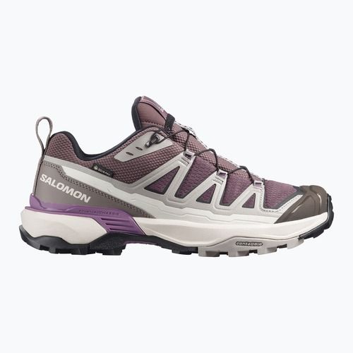 Trekkingschuhe Damen Salomon X Ultra 360 Edge GTX huckleberry/paloma