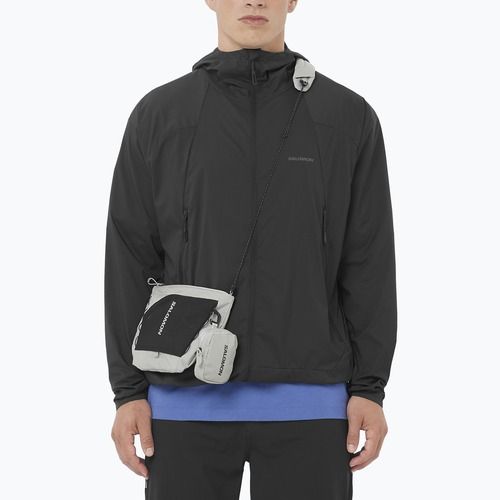 Herren-Windjacke Salomon Outwind Full Zip deep black