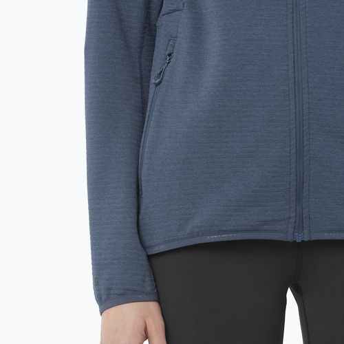 Fleecejacke für Damen Salomon Lightwarm Full Zip blue nights