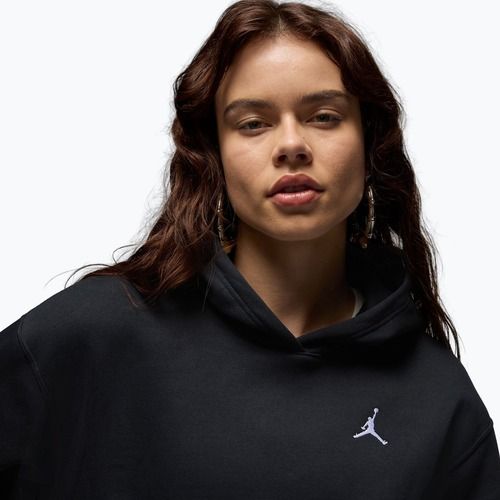 Damen Sweatshirt Nike Jordan Brooklyn Fleece Hoodie black/white