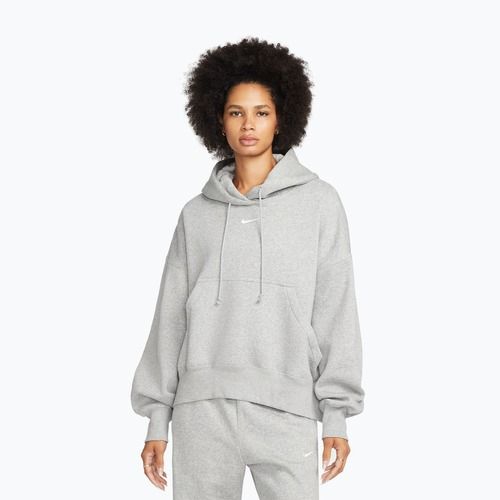 Damen Sweatshirt Nike Sportswear Phoenix Fleece Oversized dark grey heather/sail