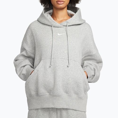 Damen Sweatshirt Nike Sportswear Phoenix Fleece Oversized dark grey heather/sail