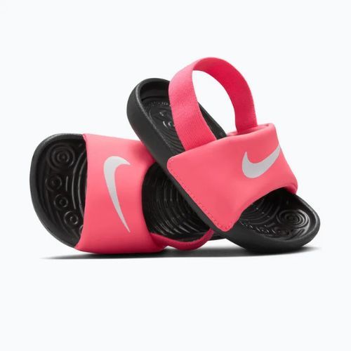 Kinder-Flip-Flops Nike Digital coffee pink/black/white