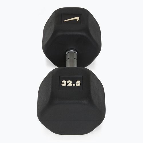 Gummi-Hantel Nike Strength Hex Dumbbell 32,5 kg black/white