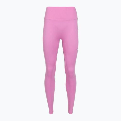 Damen Trainingsleggings Nike One High-Waisted 7/8 light magenta/white