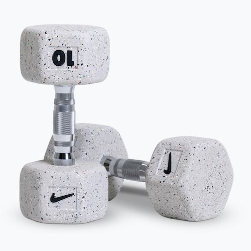 Kurzhanteln Nike Strength Grind Hex Dumbbell 2 x 10 kg wolf grey