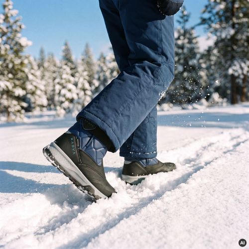 Kinder-Winterstiefel KADVA Andes WP JR in Marineblau
