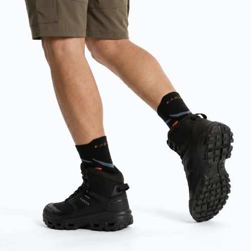 Herren-Trekkingschuhe KADVA Obsidian Mid WP schwarz