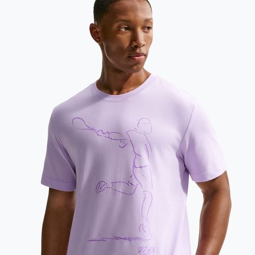 Herren-Tennisshirt Nike Court Dri-Fit violet mist