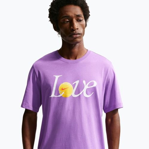 Herren-Tennisshirt Nike Court Love bright violet