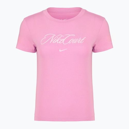 Damen-Tennisshirt Nike Court Heritage light magenta/pink foam