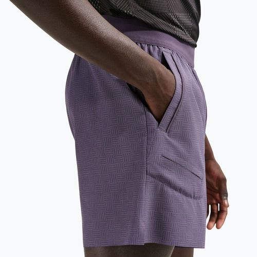 Herren-Tennisshorts Nike Court Advantage Dri-Fit 6" dark raisin/white