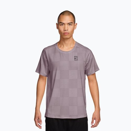 Herren-Tennisshirt Nike Court Dri-Fit Advantage Print light violet ore/black