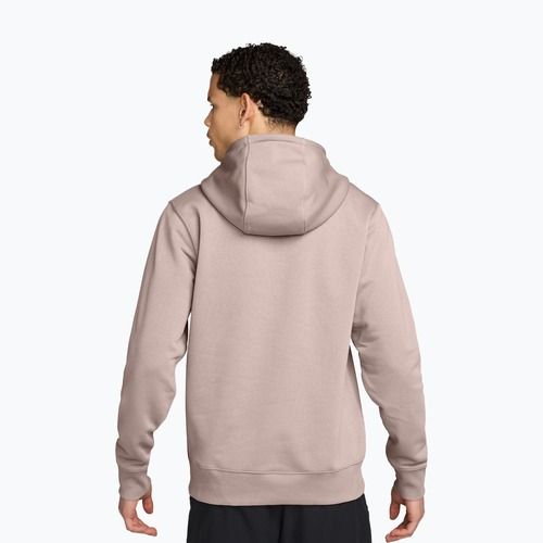 Herren Tennis-Sweatshirt Nike Court Dri-Fit Heritage French Terry Hoodie silt red