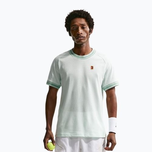 Herren-Tennisshirt Nike Court Heritage barely green